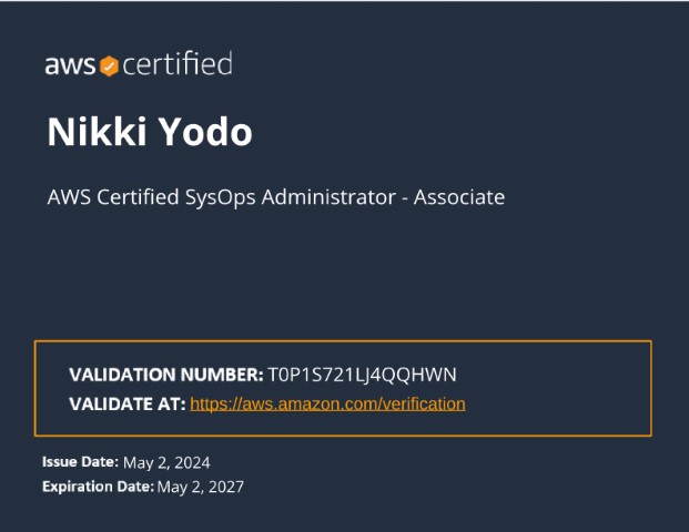 AWS Certified SysOps Administrator - Associate