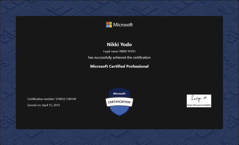 Microsoft Certified Professional